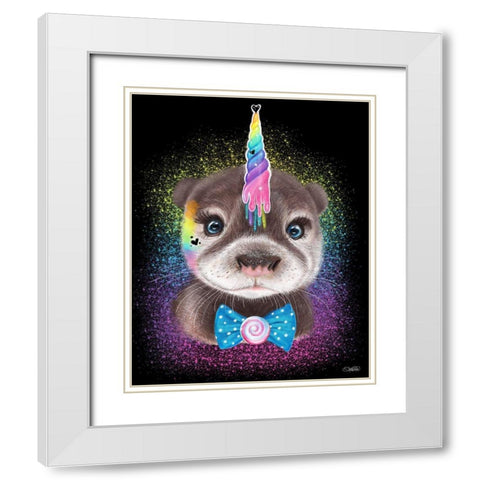 OtterCorn White Modern Wood Framed Art Print with Double Matting by Sheena Pike Art