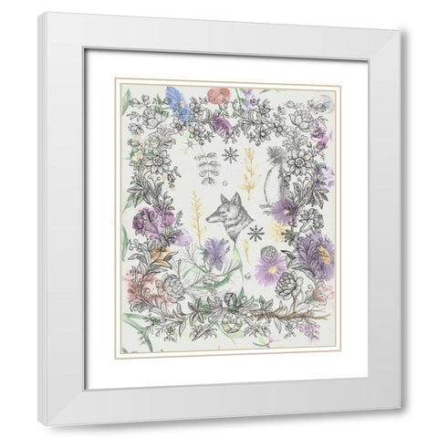 Celebrate Spring White Modern Wood Framed Art Print with Double Matting by The Font Diva