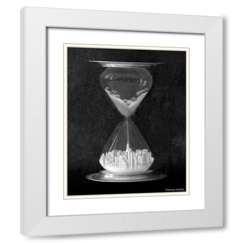 Burb to Urb White Modern Wood Framed Art Print with Double Matting by Barbey, Thomas