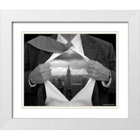 Deep Chest White Modern Wood Framed Art Print with Double Matting by Barbey, Thomas