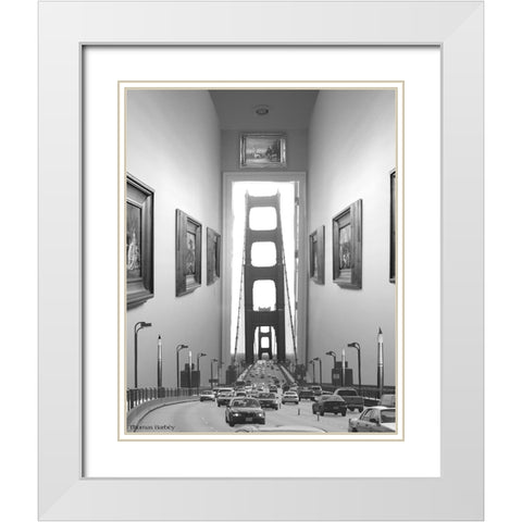 Drive Thru Gallery White Modern Wood Framed Art Print with Double Matting by Barbey, Thomas