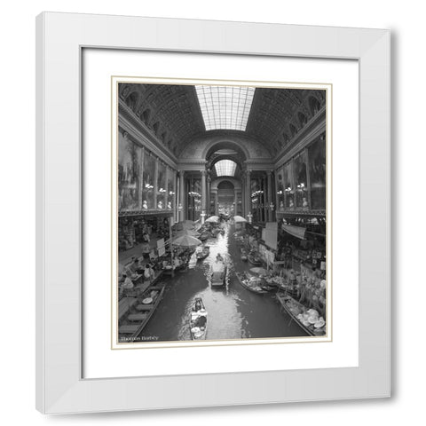 Inner Course White Modern Wood Framed Art Print with Double Matting by Barbey, Thomas