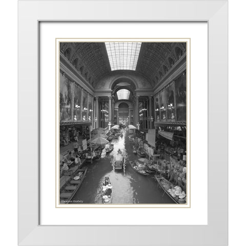 Inner Course White Modern Wood Framed Art Print with Double Matting by Barbey, Thomas