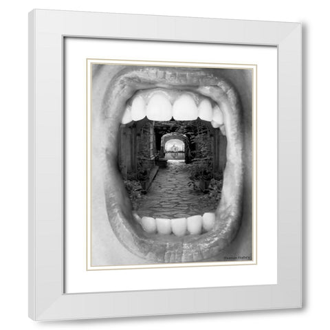 INNER BEAUTY White Modern Wood Framed Art Print with Double Matting by Barbey, Thomas