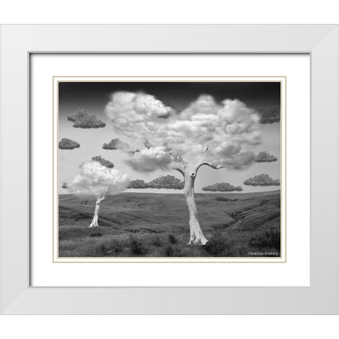 Natural Disorder White Modern Wood Framed Art Print with Double Matting by Barbey, Thomas