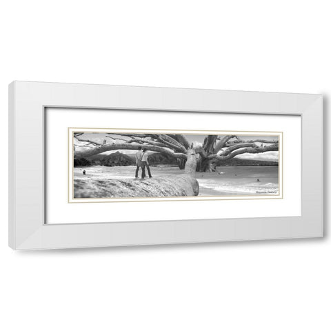 Nut Tree White Modern Wood Framed Art Print with Double Matting by Barbey, Thomas