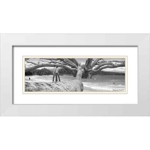 Nut Tree White Modern Wood Framed Art Print with Double Matting by Barbey, Thomas
