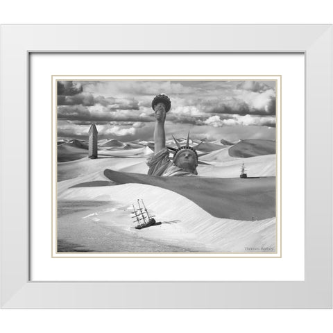 Poor Navigation White Modern Wood Framed Art Print with Double Matting by Barbey, Thomas