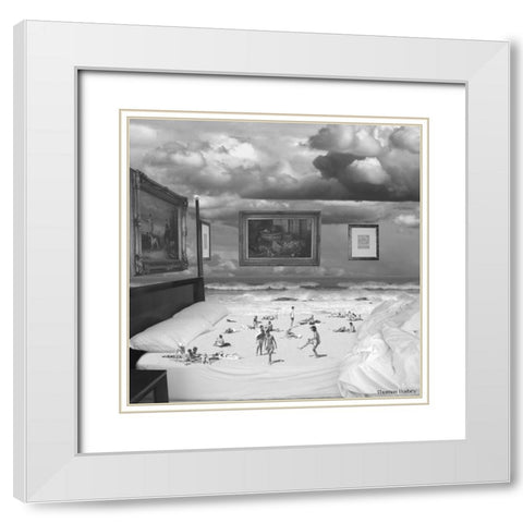 Wet Dreams White Modern Wood Framed Art Print with Double Matting by Barbey, Thomas