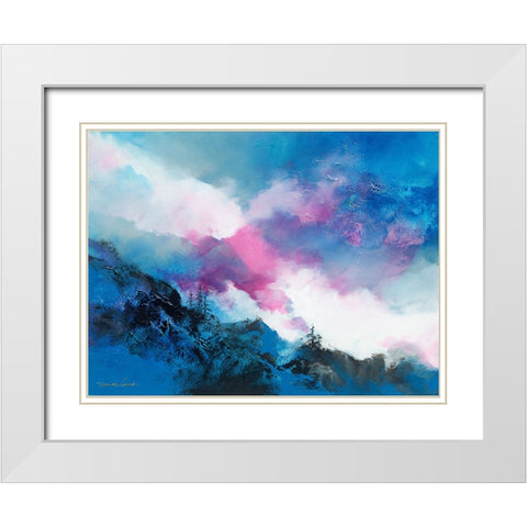 Above the Clouds 1 White Modern Wood Framed Art Print with Double Matting by Leung, Thomas