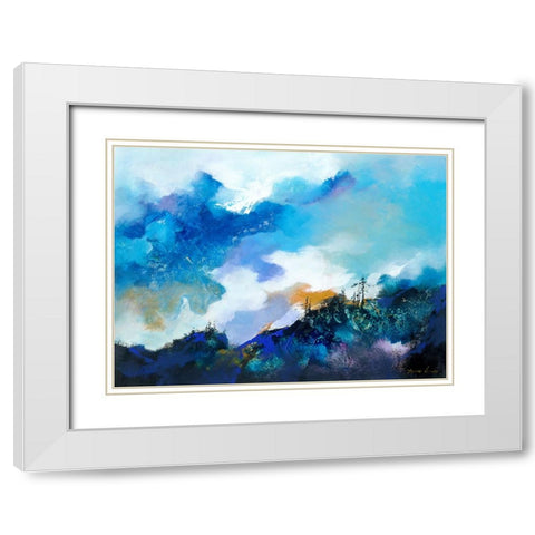 Above the Clouds 2 White Modern Wood Framed Art Print with Double Matting by Leung, Thomas