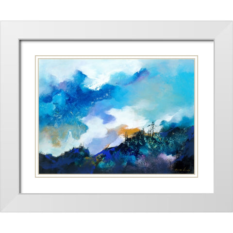 Above the Clouds 2 White Modern Wood Framed Art Print with Double Matting by Leung, Thomas