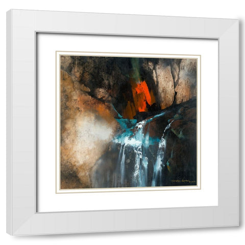 Clear Spring White Modern Wood Framed Art Print with Double Matting by Leung, Thomas