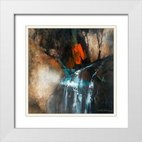 Clear Spring White Modern Wood Framed Art Print with Double Matting by Leung, Thomas