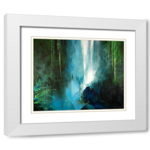 The Secret Place White Modern Wood Framed Art Print with Double Matting by Leung, Thomas