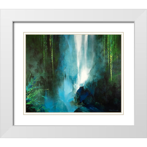The Secret Place White Modern Wood Framed Art Print with Double Matting by Leung, Thomas