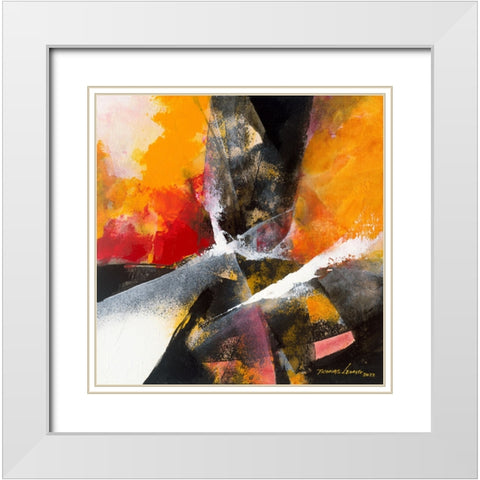 Amazing 2 White Modern Wood Framed Art Print with Double Matting by Leung, Thomas