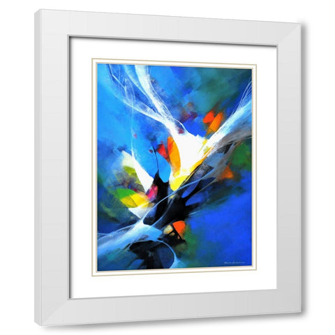 Surprise White Modern Wood Framed Art Print with Double Matting by Leung, Thomas