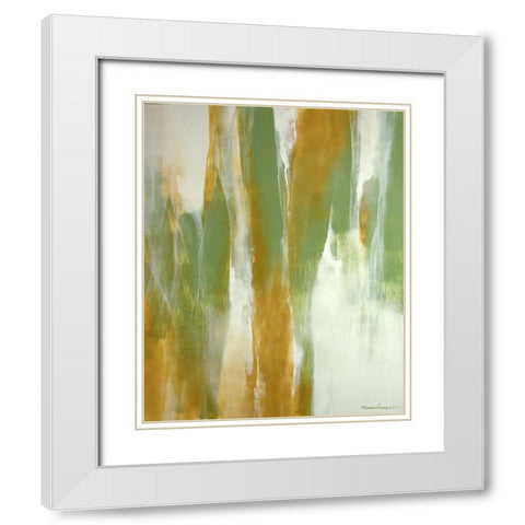 Symphony of Color White Modern Wood Framed Art Print with Double Matting by Leung, Thomas
