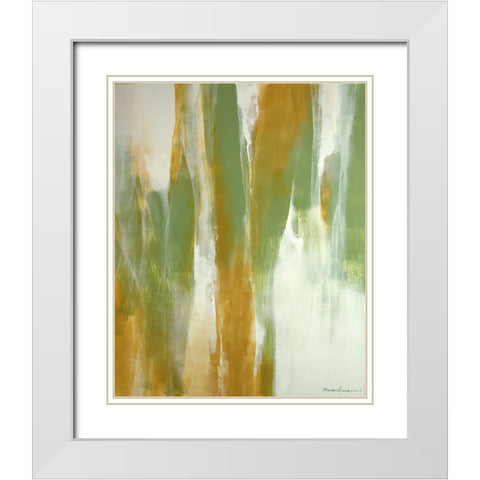 Symphony of Color White Modern Wood Framed Art Print with Double Matting by Leung, Thomas
