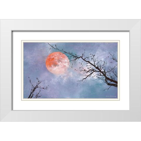 Under the Moon White Modern Wood Framed Art Print with Double Matting by Leung, Thomas