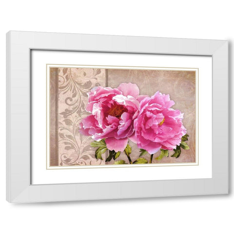 Infatuation I White Modern Wood Framed Art Print with Double Matting by Lavoie, Tina