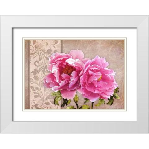 Infatuation I White Modern Wood Framed Art Print with Double Matting by Lavoie, Tina