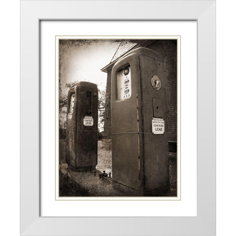 Leaded White Modern Wood Framed Art Print with Double Matting by Lavoie, Tina