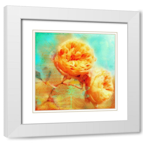 Summer Romance White Modern Wood Framed Art Print with Double Matting by Lavoie, Tina