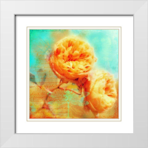 Summer Romance White Modern Wood Framed Art Print with Double Matting by Lavoie, Tina