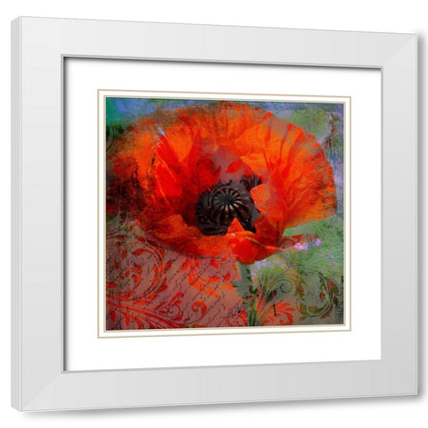 Tea And Memories White Modern Wood Framed Art Print with Double Matting by Lavoie, Tina