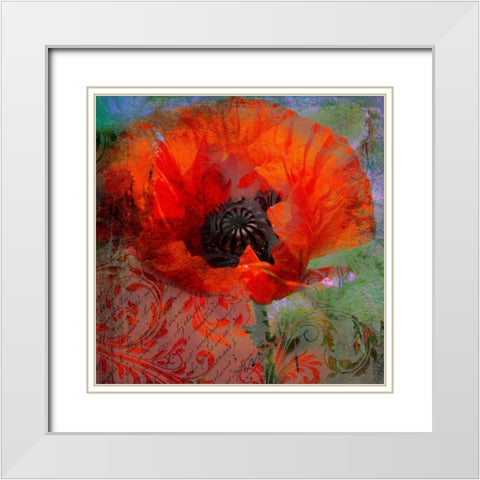 Tea And Memories White Modern Wood Framed Art Print with Double Matting by Lavoie, Tina