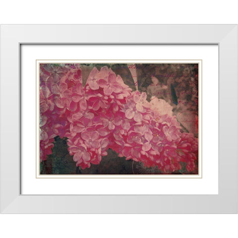 Vintage Lilacs Deux White Modern Wood Framed Art Print with Double Matting by Lavoie, Tina
