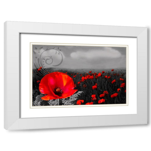 Rainy Day Acapella White Modern Wood Framed Art Print with Double Matting by Lavoie, Tina