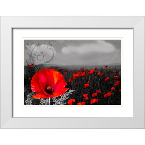 Rainy Day Acapella White Modern Wood Framed Art Print with Double Matting by Lavoie, Tina