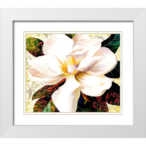 Tuscan Afternoon White Modern Wood Framed Art Print with Double Matting by Lavoie, Tina