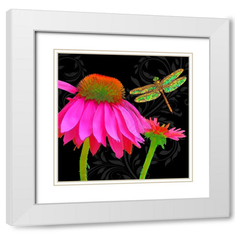 Color Pop I White Modern Wood Framed Art Print with Double Matting by Lavoie, Tina