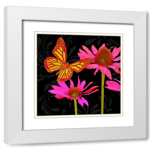 Color Pop II White Modern Wood Framed Art Print with Double Matting by Lavoie, Tina