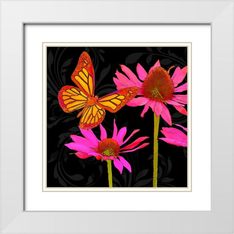 Color Pop II White Modern Wood Framed Art Print with Double Matting by Lavoie, Tina