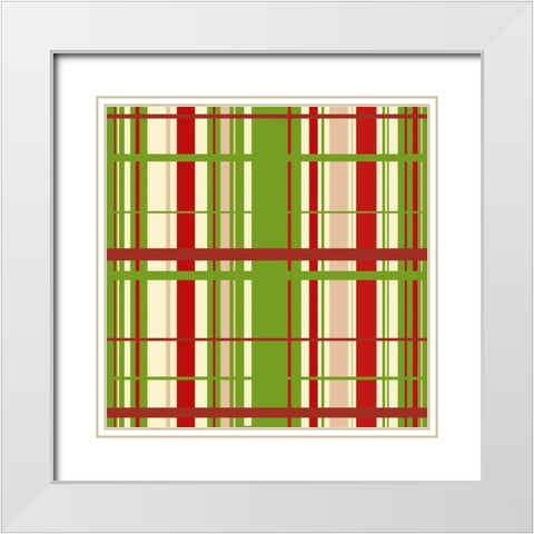 Beautiful Christmas IV White Modern Wood Framed Art Print with Double Matting by Lavoie, Tina