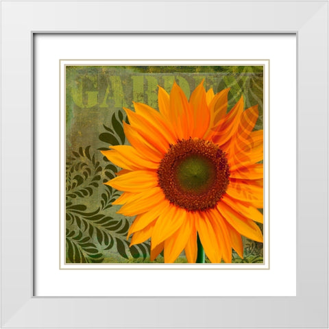 Summer Sun II White Modern Wood Framed Art Print with Double Matting by Lavoie, Tina