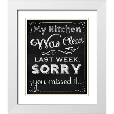 Missed It White Modern Wood Framed Art Print with Double Matting by Lavoie, Tina