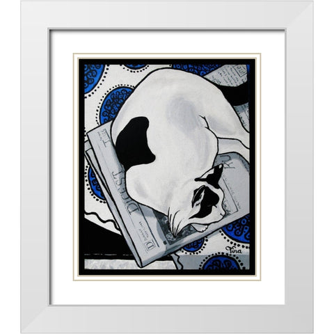 Patch White Modern Wood Framed Art Print with Double Matting by Lavoie, Tina
