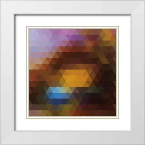 Forest at Sunset White Modern Wood Framed Art Print with Double Matting by Lavoie, Tina