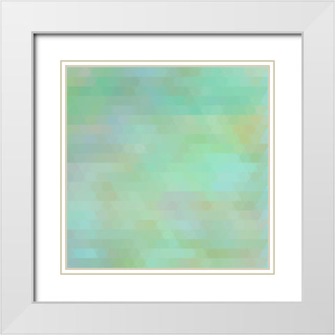 Glimmer White Modern Wood Framed Art Print with Double Matting by Lavoie, Tina