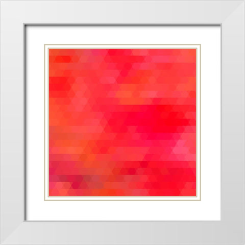 Tequila Sunrise White Modern Wood Framed Art Print with Double Matting by Lavoie, Tina