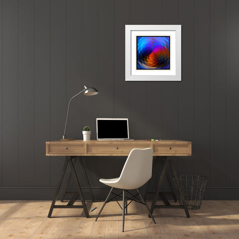 Post Modern White Modern Wood Framed Art Print with Double Matting by Lavoie, Tina