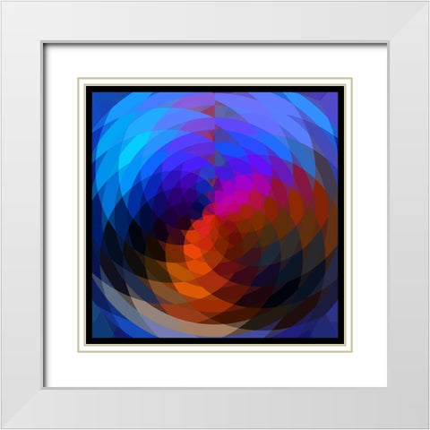 Post Modern White Modern Wood Framed Art Print with Double Matting by Lavoie, Tina