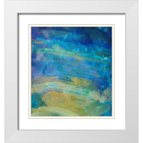 Sunrise Opal White Modern Wood Framed Art Print with Double Matting by Lavoie, Tina