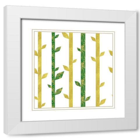 Siam White Modern Wood Framed Art Print with Double Matting by Lavoie, Tina
